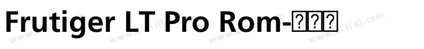 Frutiger LT Pro Rom字体转换